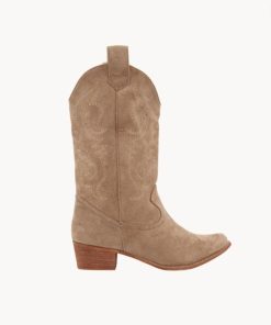 Sko ByStenholt | Cowboy Stovler - Beige