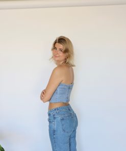 Overdele ByStenholt | Denim Tubetop